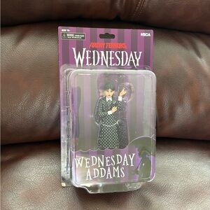 Neca Toony Terrors Wednesday Addams Figurine - Black and White New in Package